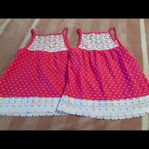 Sz 6/6X Girls TWINS Summer Tops NWT